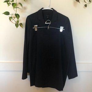 Ann Taylor Navy Skirt Suit Like New EUC Size 6 Jacket + Size 12 Skirt